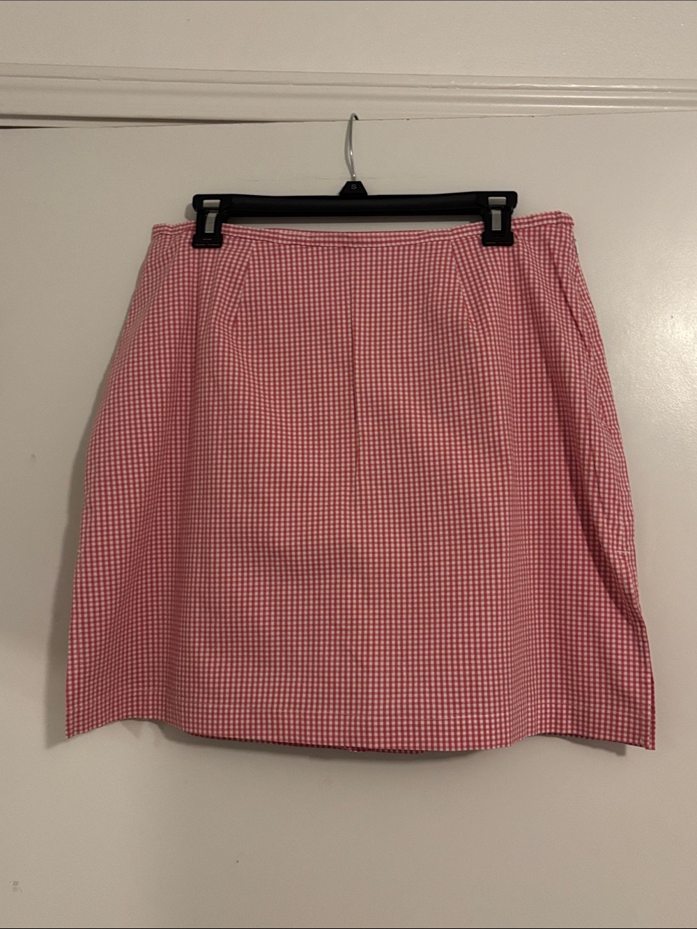Kim Rogers Pink Gingham Skort